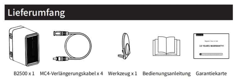 Marstek B2500-D Balkonkraftwerk Speicher 2240 Wh PV-Eingang